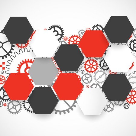 Abstract background with technological elementsのイラスト素材