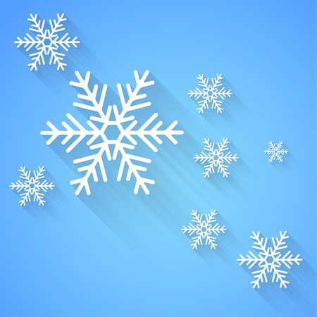 Snow fall. Winter background.のイラスト素材