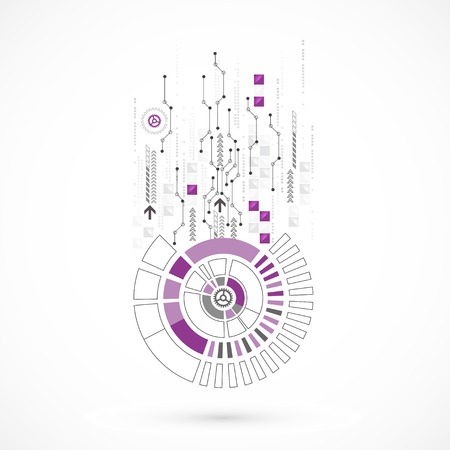 Abstract computer technology background for your business. Vectorのイラスト素材