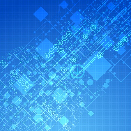 Abstract technology business template background. Vectorのイラスト素材