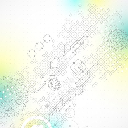 Abstract technology business template background. Vectorのイラスト素材