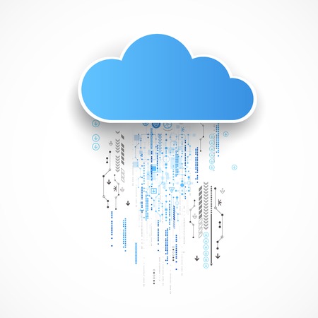 Web cloud technology bussines abstract background. Vectorのイラスト素材