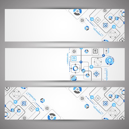 Abstract technology concept of business background. Vectorのイラスト素材