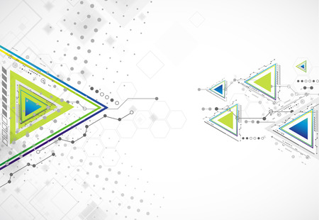 Abstract technology triangle backgroundのイラスト素材
