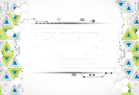 Abstract technology triangle background. Vectorのイラスト素材