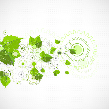 Eco manufacture abstract technology background. のイラスト素材