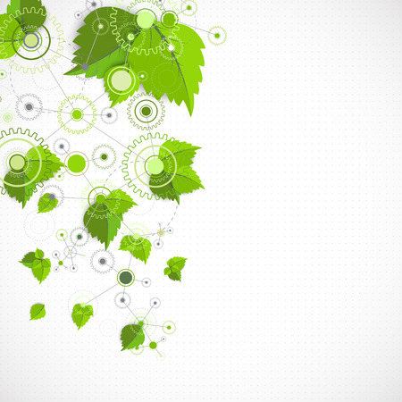 Eco manufacture abstract technology background. のイラスト素材
