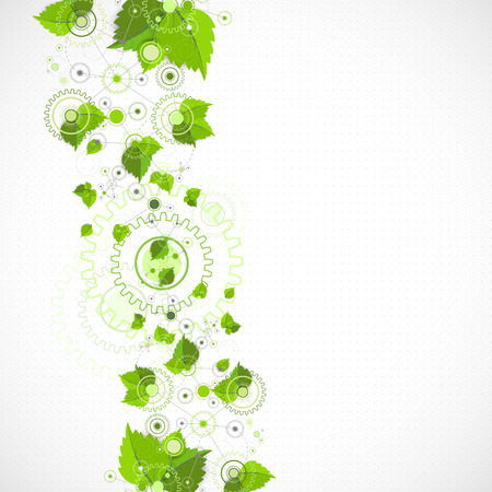 Eco manufacture abstract technology background. のイラスト素材