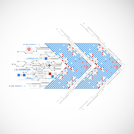 Abstract blue technology business background. Vectorのイラスト素材