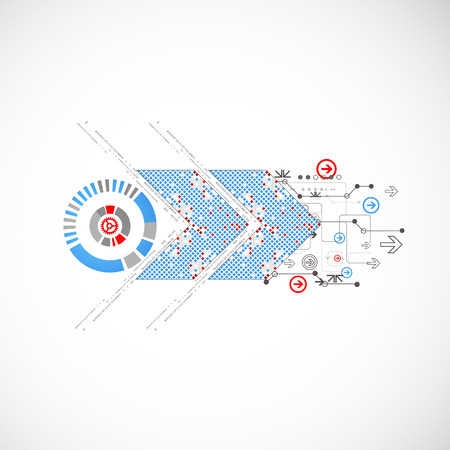Abstract blue technology business background. Vectorのイラスト素材