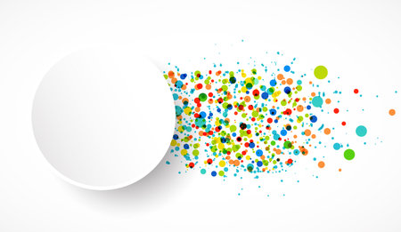 Colorful  background with confetti. Vectorのイラスト素材