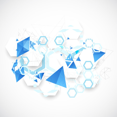 Abstract blue futuristic background for design works. Vectorのイラスト素材