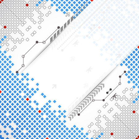 Abstract square technology background. Vectorのイラスト素材