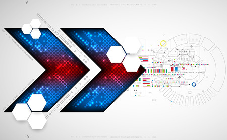 Abstract square technology background. Vectorのイラスト素材
