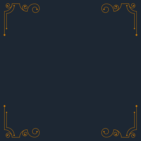 vintage decorative frames. Retro designのイラスト素材