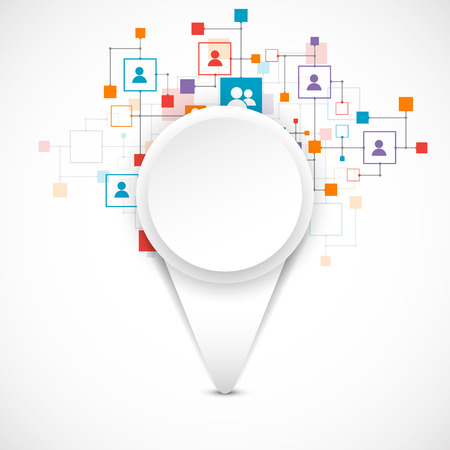 Abstract technology color pointer. Vector illustrationのイラスト素材