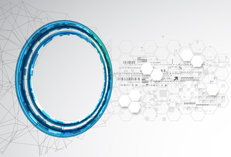 Abstract color technology background/computer technology business background. Vectorのイラスト素材