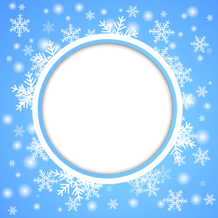 Snow fall. Holiday winter theme background. Vectorのイラスト素材