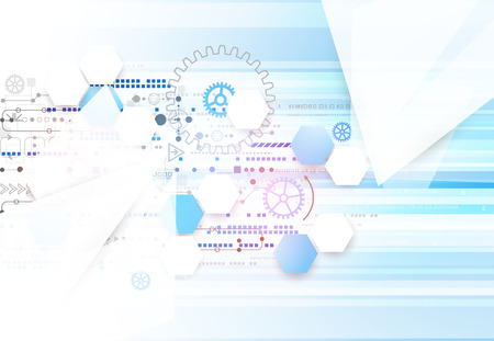 Abstract color digital communication technology backgroundのイラスト素材