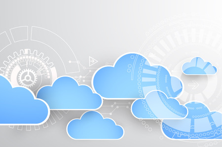 Web cloud technology business abstract background. Vectorのイラスト素材