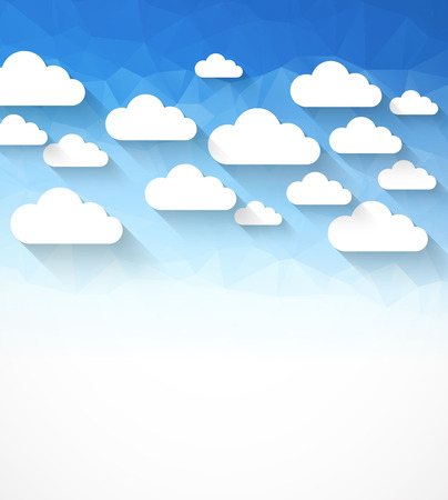 Cloud theme vector background. Eps 10のイラスト素材