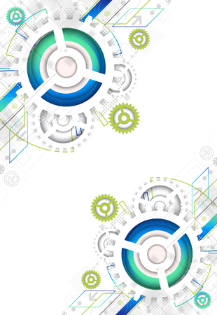 Abstract technological background with various technological elements. Structure pattern technology backdrop. Vectorのイラスト素材