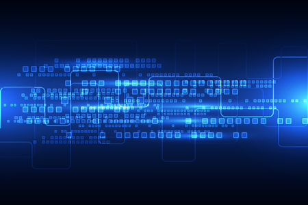 Abstract engineering future technology background. Vector illustrationのイラスト素材