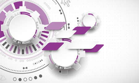 Abstract technology background. Cogwheels theme. Vector illustrationのイラスト素材