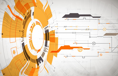 Abstract background. Futuristic technology style. Structure pattern technology backdrop. Vectorのイラスト素材