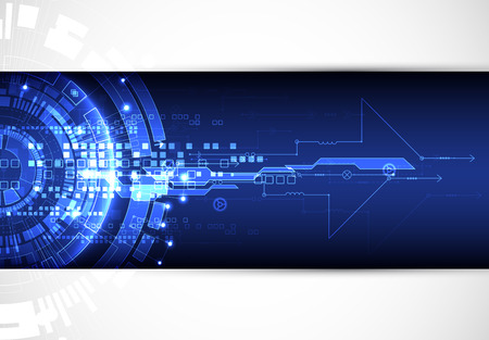 Abstract blue digital communication technology background. illustrationのイラスト素材