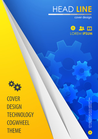 Brochure design template. Cover presentation background.のイラスト素材