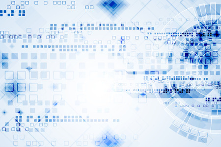 Abstract blue technological background. Structure square pattern backdrop. Vectorのイラスト素材