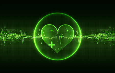 Abstract medical background. Cardiogram theme.のイラスト素材