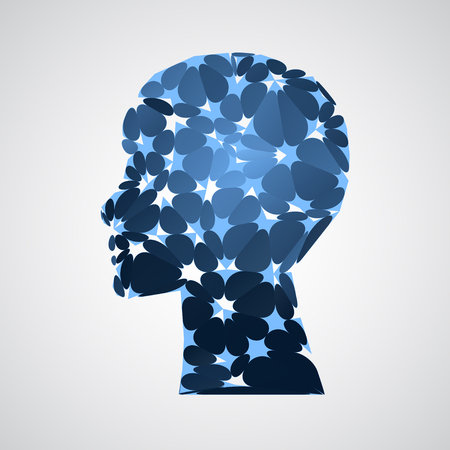 Artificial Intelligence concept. Vector science illustrationのイラスト素材