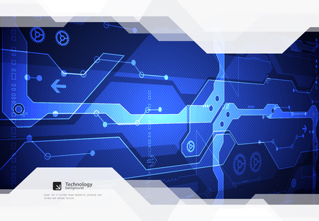 Hi-tech digital technology and engineering background. Vectorのイラスト素材