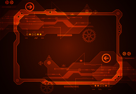 Hi-tech digital technology and engineering background. Vectorのイラスト素材