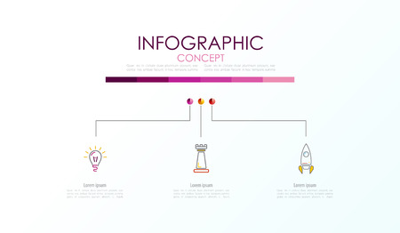 Vector infographic template. Business concept with options.Vector illustration.のイラスト素材
