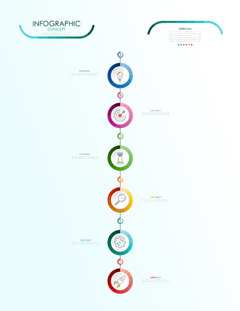Vector infographic template. Business concept with options.Vector illustration.のイラスト素材