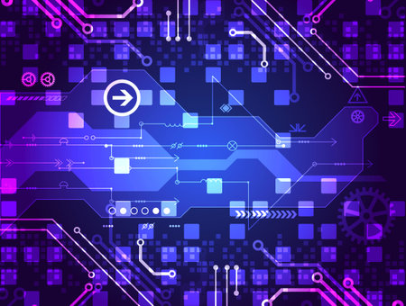 Abstract technology circuit board. Communication conceptのイラスト素材