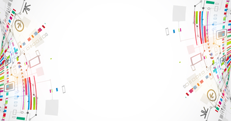 Background for social media. Proportions of the web banner is 1200x630 px. Vector.のイラスト素材