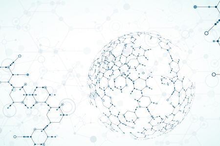 Abstract technology hexagonal background.のイラスト素材