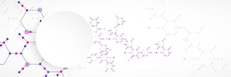 Abstract technology hexagonal background. Connection structure. Science style.Vector.のイラスト素材