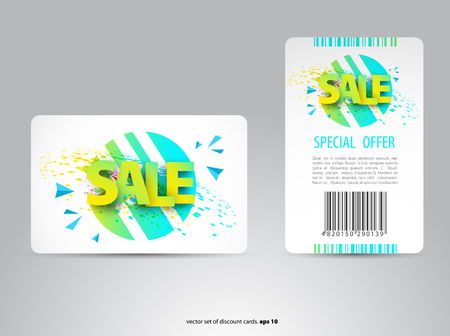 Sale card template design for your business. Vector illustration.のイラスト素材
