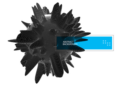 Modern science and technology background. Abstract sphere.のイラスト素材