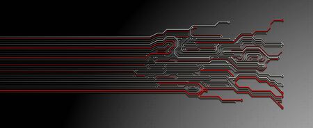 Abstract technology circuit board. Communication concept. Template for science presentation. Vector illustration.のイラスト素材