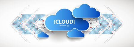 Web cloud technology, business abstract background.のイラスト素材