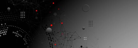 Template for science and technology presentationのイラスト素材