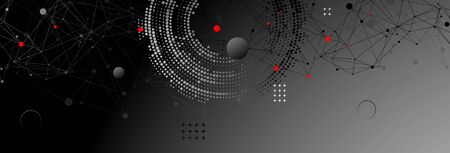 Template for science and technology presentationのイラスト素材