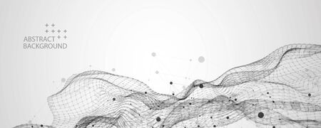 Liquid dynamic flow. Trendy fluid cover design.のイラスト素材