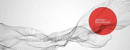 Liquid dynamic flow. Trendy fluid cover design.のイラスト素材